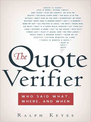 cover image of The Quote Verifier